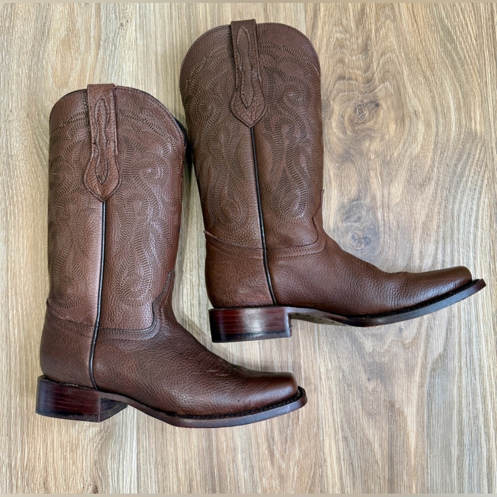 Texas Country Western Boot Grisly Cafe Rodeo Toe E50 Size 7.5 LNC